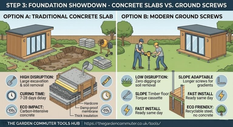 Garden Office Planning Illustration